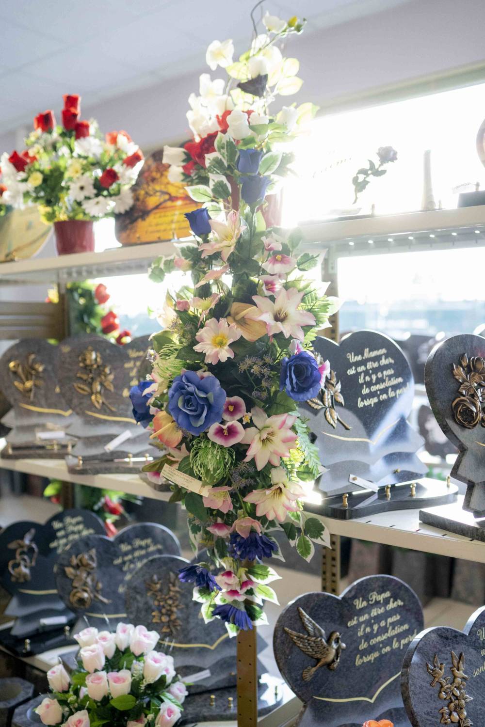 fausses fleurs deco